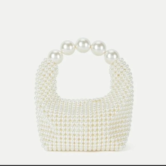 Gently Used🌸🔥! Gorgeous Pearls handmade stylish bag - Picture 6 of 7